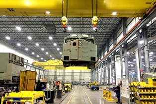 Overhead Cranes in GE Locomotive Plant - Ace World Companies